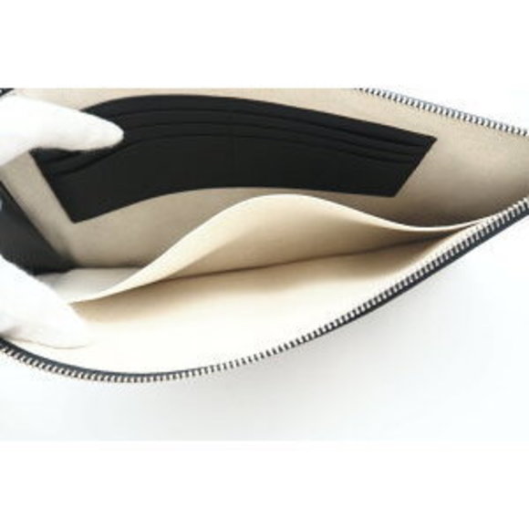 Gucci clutch bag GG Supreme BEE print x pouch beige brown multicolor - Picture 9 of 11